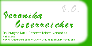 veronika osterreicher business card